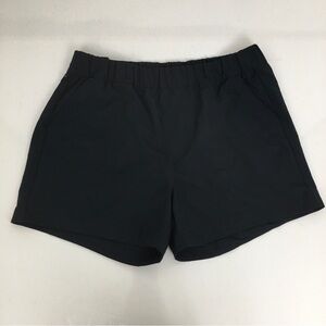 Eddie Bauer Shorts Womens Size M Black Stretch Tech Fabric Hiking Activewear